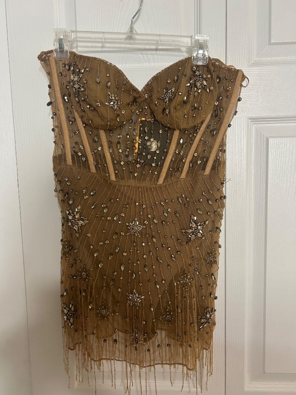 Dundas × Revolve Marilyn Embellished Mini NWT
